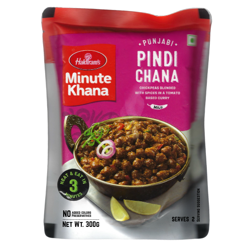 Haldiram's Ready to Eat paňdžábská kořeněná cizrna (veganská)(300g) - Hotové jídlo