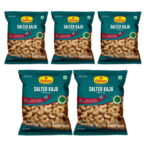 Haldiram's Salted Kaju / Solené kešu ořechy (Balení 5x40 g) 200g