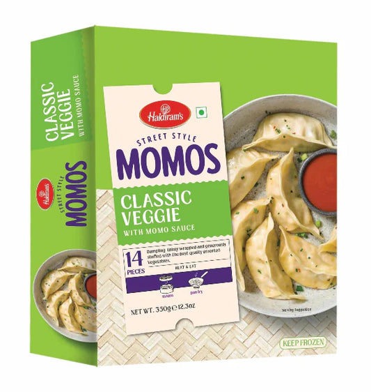 Haldiram's knedlíčky momo se zeleninovou náplní (350g) Mražený produkt!