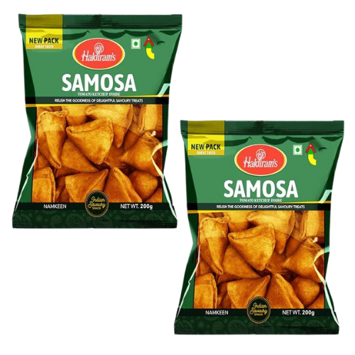 Haldiram's Samosa / Kořeněné kapsy (Balení 2 x 200g) 400g