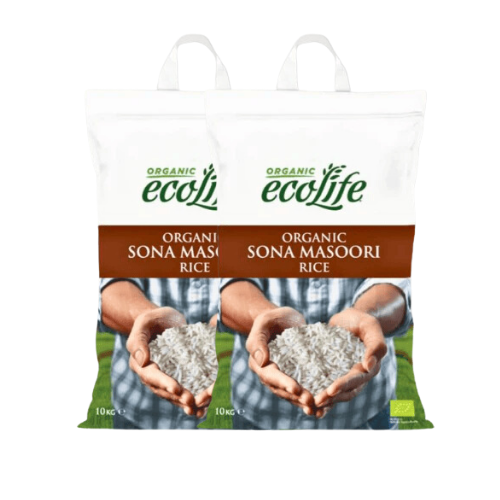 Eco Life organická rýže Sona Masoori (Balení 2 x 10Kg) 20Kg
