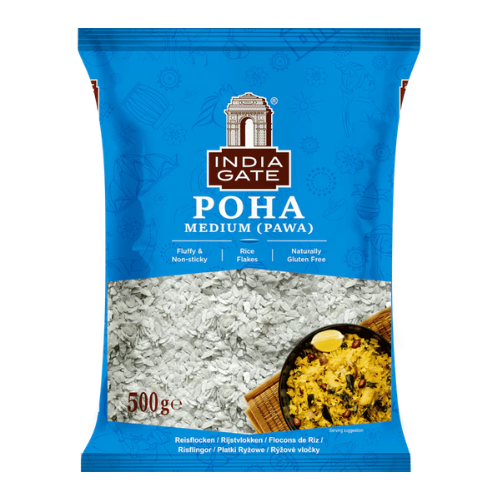 India Gate Poha / Rýžové vločky - střední (500g)