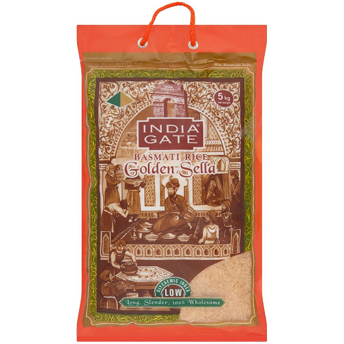 India Gate Golden Sella Basmati Rice (5kg)