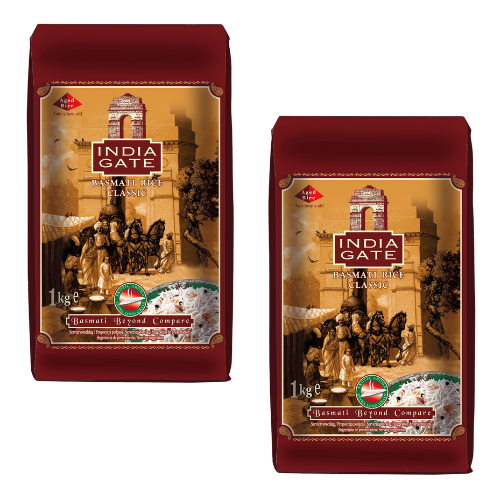 India Gate Klasická Basmati rýže (Balení 2 x 1kg) 2Kg