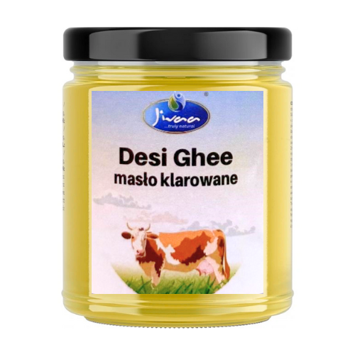 Jivaa Desi Cow Ghee / Přepuštěné kravské máslo (500 ml)