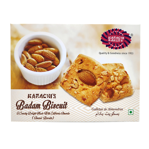 Karachi Bakery Badam Vegan Biscuits / Mandlové sušenky (400 g)