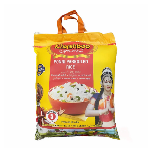 Khushboo Ponni Boiled Rice / Předvařená rýže (5 kg)