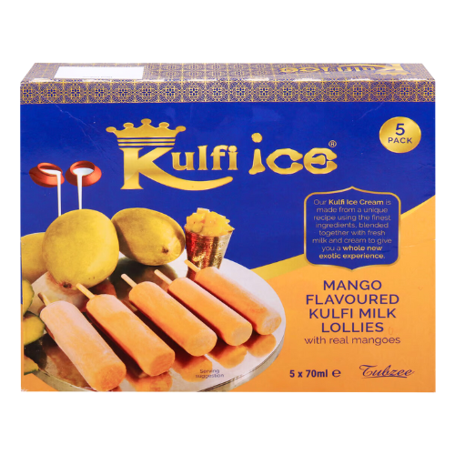 Tubzee Mango Kulfi Ice (350ml) - Frozen Item !!