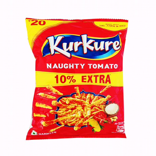 Kurkure Naughty Tomato / Křupky s rajčatovou příchutí  (70 - 90g)