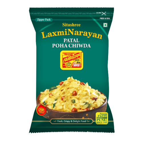 LaxmiNarayan Patal Poha Chiwda / Snack s rýžovými vločkami (250g)