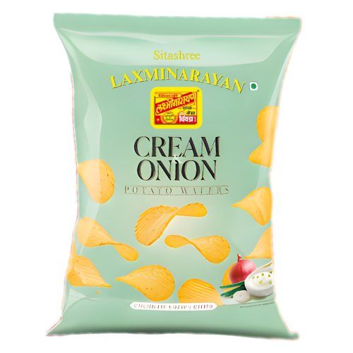 LaxmiNarayan bramborové oplatky s cibulí a smetanou (125g)