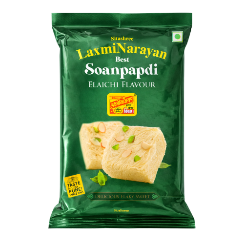 LaxmiNarayan Soan Papdi s příchutí kardamomu (200g)