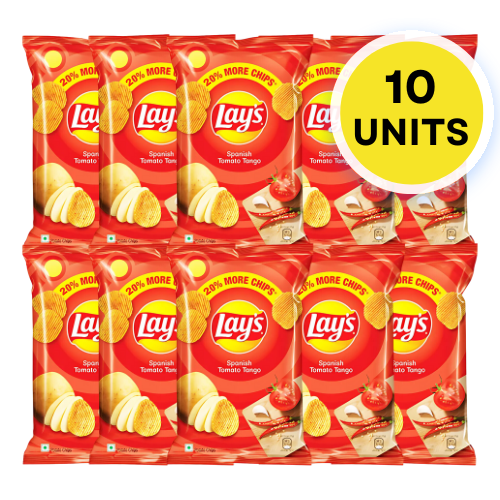 Lay's Spanish Tomato Tango Crisps (Bundle of 10 x 52g) - Sale Item [BBD: 24 January 2025]