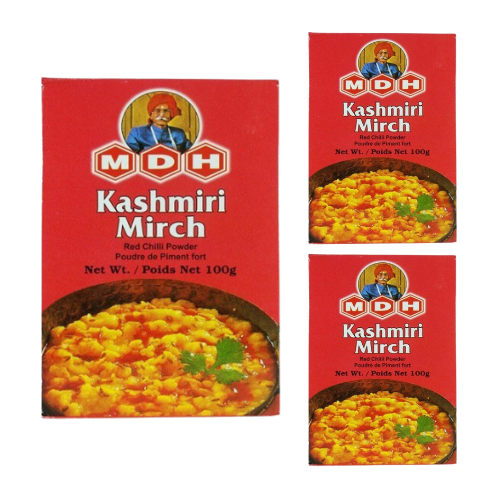 MDH Kashmiri Mirch Powder (Bundle of 3 x 100g)