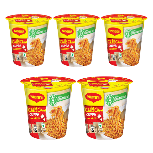 Maggi instantní nudle Chilly Chow (Balení 5 x 70g) 350g - SLEVA! [DMT: 28. únor 2025]