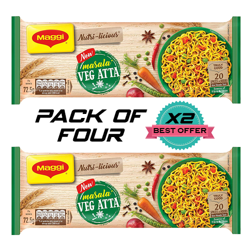 Maggi Veg Atta Noodles (Bundle of 2 x 290g)