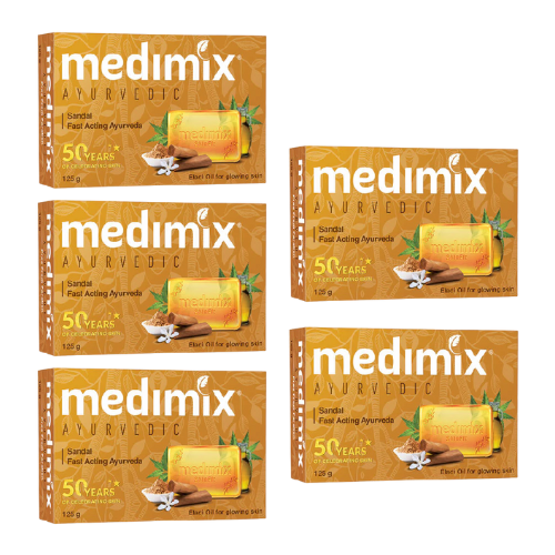Medimix mýdlo se santalovým dřevem (Balení 5 x 125g) 625g