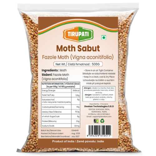 Tirupati fazole Moth (500g)