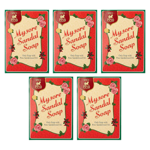 Mysore Sandal Soap (Bundle of 5 x 75g)