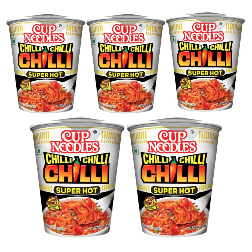 Nissin Chilli Cup Noodles (Bundle of 5 x 70g) - Sale Item [BBD: 02 September 2024]