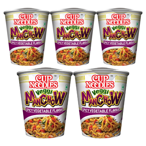 Nissin Manchow Cup Noodles (Bundle of 5 x 70g) - Sale Item [BBD: 18 April 2025]