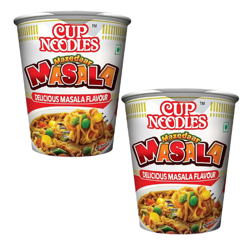 Nissin Mazedar Masala Cup Noodles / Instantní nudle Masala (Balení 2x70g) 140g