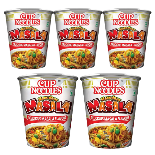 Nissin Mazedar Masala Cup Noodles / Instantní nudle Masala (Balení 5x70g) 350g