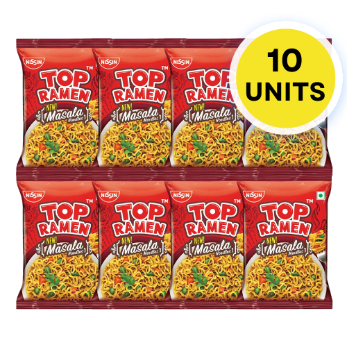 Nissin Top Ramen instantní nudle Masala (Balení 10 x 50g) 500g- SLEVA! [DMT: 28. duben 2025]
