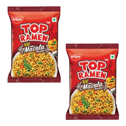 Nissin Top Ramen Masala noodles (Bundle of 2 x 50g)