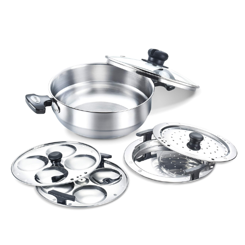 Prestige Stainless Steel Induction Base Multi Kadai / Multifunkční hrnec (1ks)