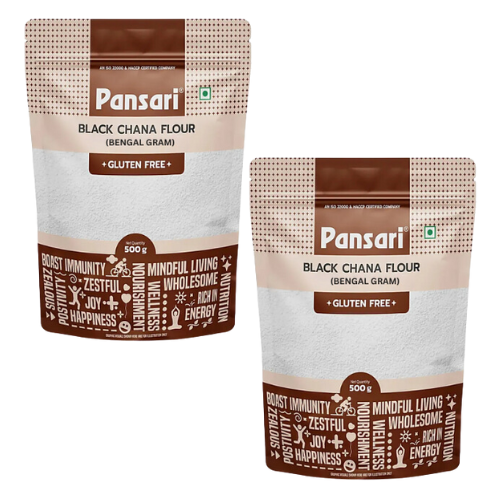 Pansari Black Chana / Mouka z černé cizrny (Balení 2 x 500g) 1 Kg