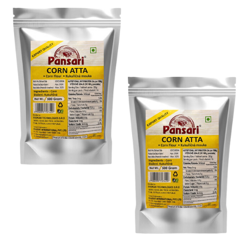 Pansari Corn Flour /Kukuřičná mouka (Balení 2 x 500g) 1Kg