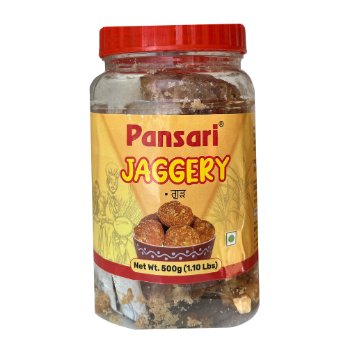 Pansari Jaggery Gur / Přírodní třtinový cukr (500g)