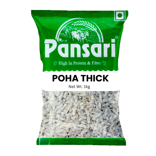 Pansari Poha / Powa / Rýžové vločky, hrubé (1kg)