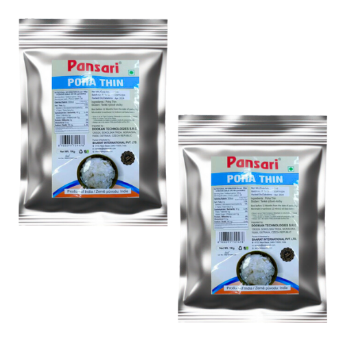 Pansari Poha / Powa / Rýžové vločky, jemné (Balení 2 x 1kg) 2Kg