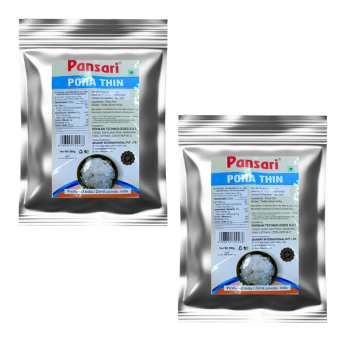 Pansari Poha / Powa / Flattened Rice - Thin (Bundle of 2 x 500g)