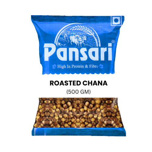 Pansari Roasted Chana with Skin / Pražená cizrna, neloupaná (500g)