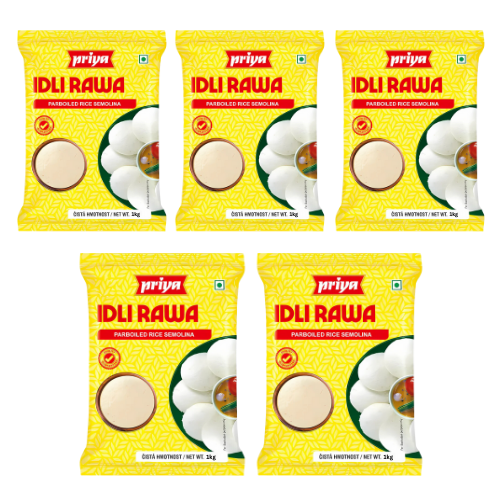 Priya rýžová krupice na přípravu Idli (Balení 5 x 1kg) 5kg