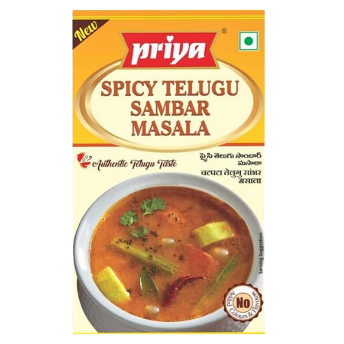 Priya Pikantní Telegu Sambar Koření (50g)