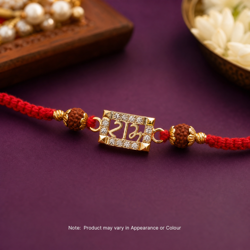 Náramek Rakhi se symbolem Shree (1ks)