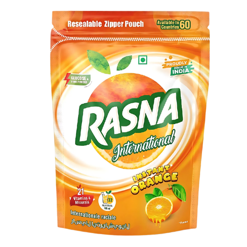 Rasna Insta Orange Drink Powder (500g)