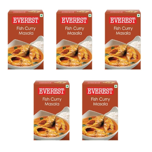 Everest Fish Curry Masala / Koření na rybí kari (Balení 5x50g) 250g