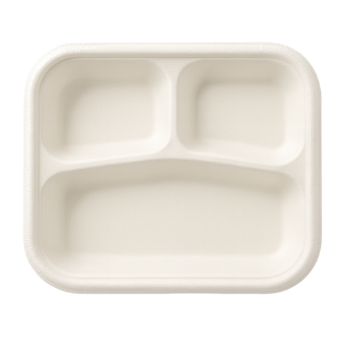 Ekologické talíře Bagasse - sada 50 ks (1 balení)