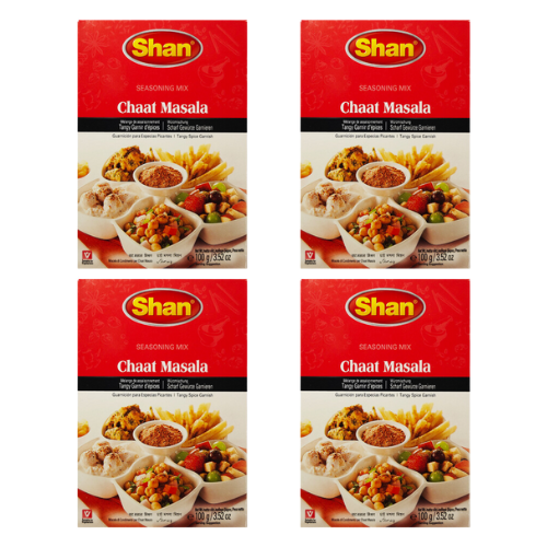 Shan Chaat Masala koření (Balení 4x 100g) 400g