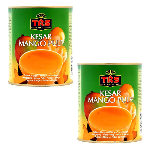 TRS Canned Kesar Mango Pulp (Bundle of 2 x 850g)