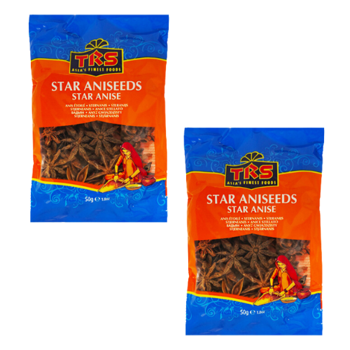 TRS Star Anise / Aniseeds (Bundle of 2 x 50g)