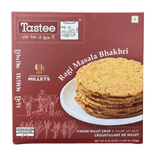 Tastee Bhakhari Ragi Masala / Kořeněné placky (180g)