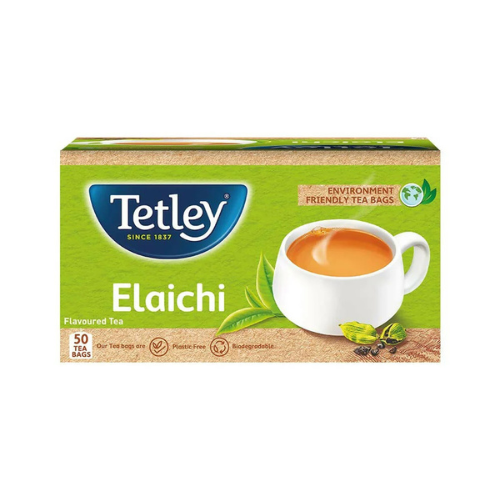 Tetley Elaichi (Cardamom) / Čaj s kardamomem (50 čajových sáčků) (200g)