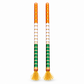 Wooden Dandiya Stick - Tiranga with Golden Tassels (1pc)