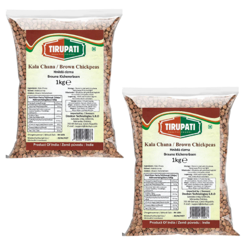 Tirupati Brown Chickpea / Kala Chana (Bundle of 2 x 1kg)